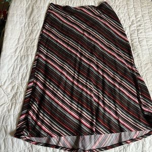 Cato Striped maxi skirt